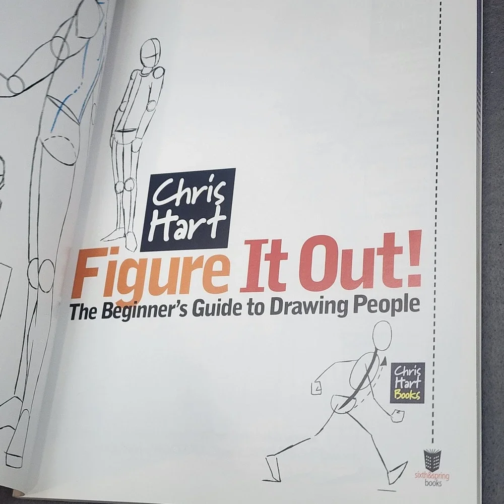 Chris Hart Figure It‎ Out Drawing People Guide Art Instruction Paperback OS